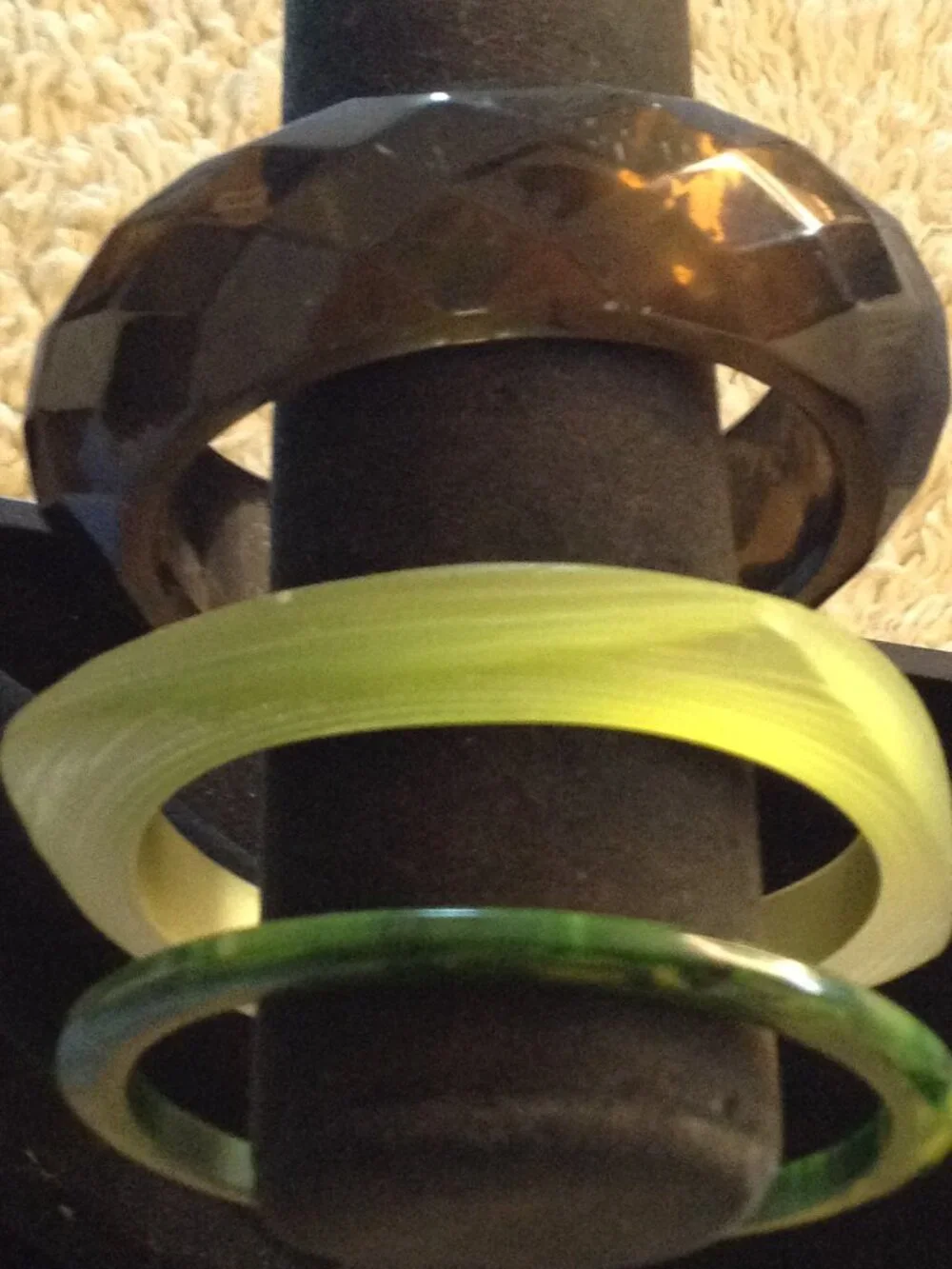 VTG 80's Lot Lucite Bangle Bracelets Hippie Vibes Bohemian Free Spirited Groovy